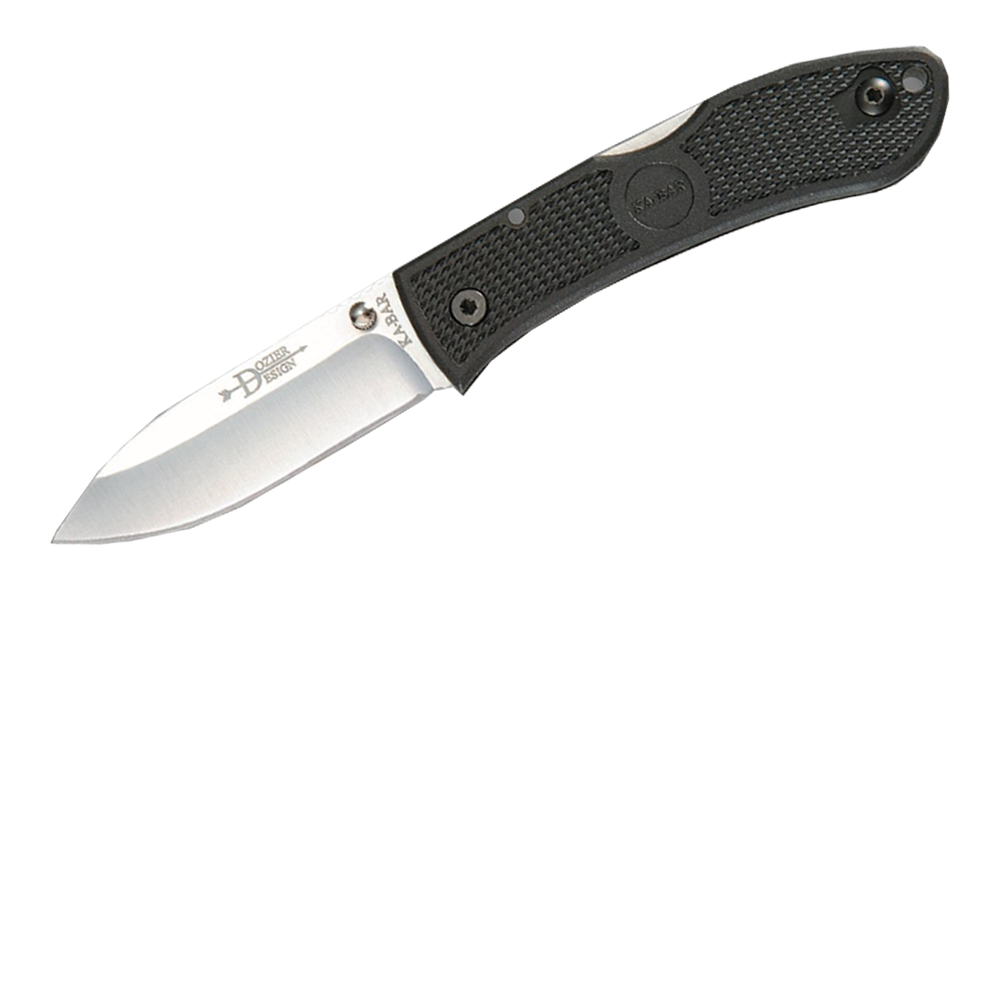 KaBar Dozier Folding Hunter Knife Black Folder Kabar Knives